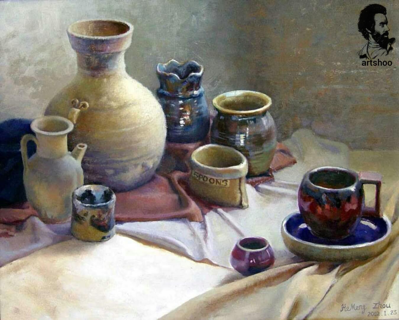 آموزش نقاشی رنگ روغن